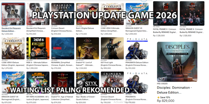 Playstation Update Game Online Paling di Tunggu Gamers 2026